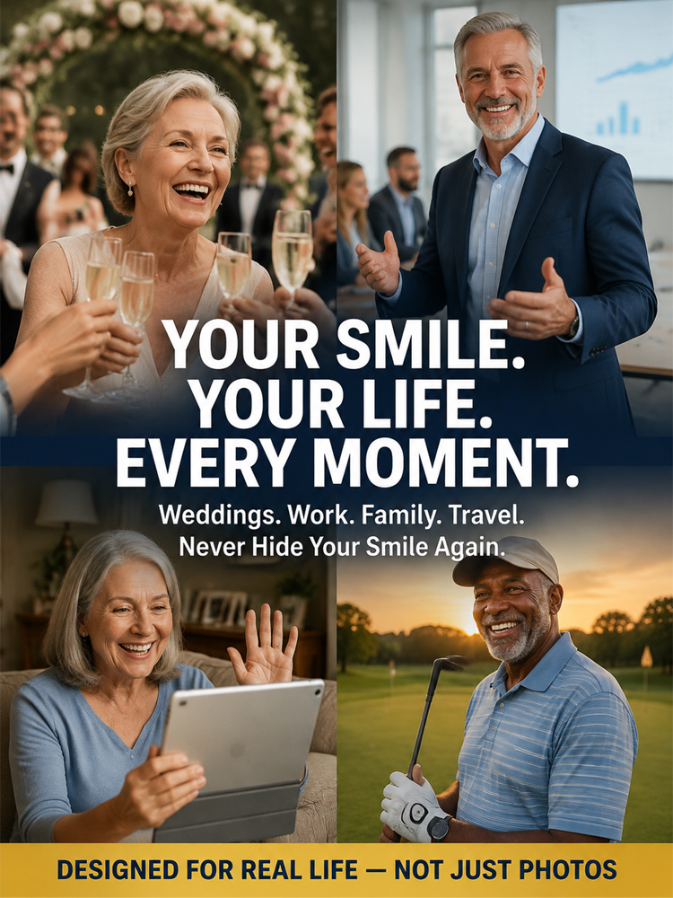 Medical-grade cosmetic dentures