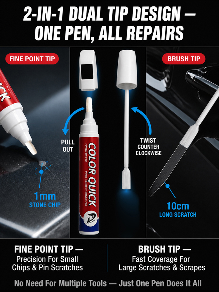 【Limited-time buy-one-get-one-free offer! Buy one, use for 1 year!】[Save Thousands on Dealership Paint Jobs] Car Scratch Repair Pen【Repairs in 1 second, dries in 3 minutes, looks brand new!】