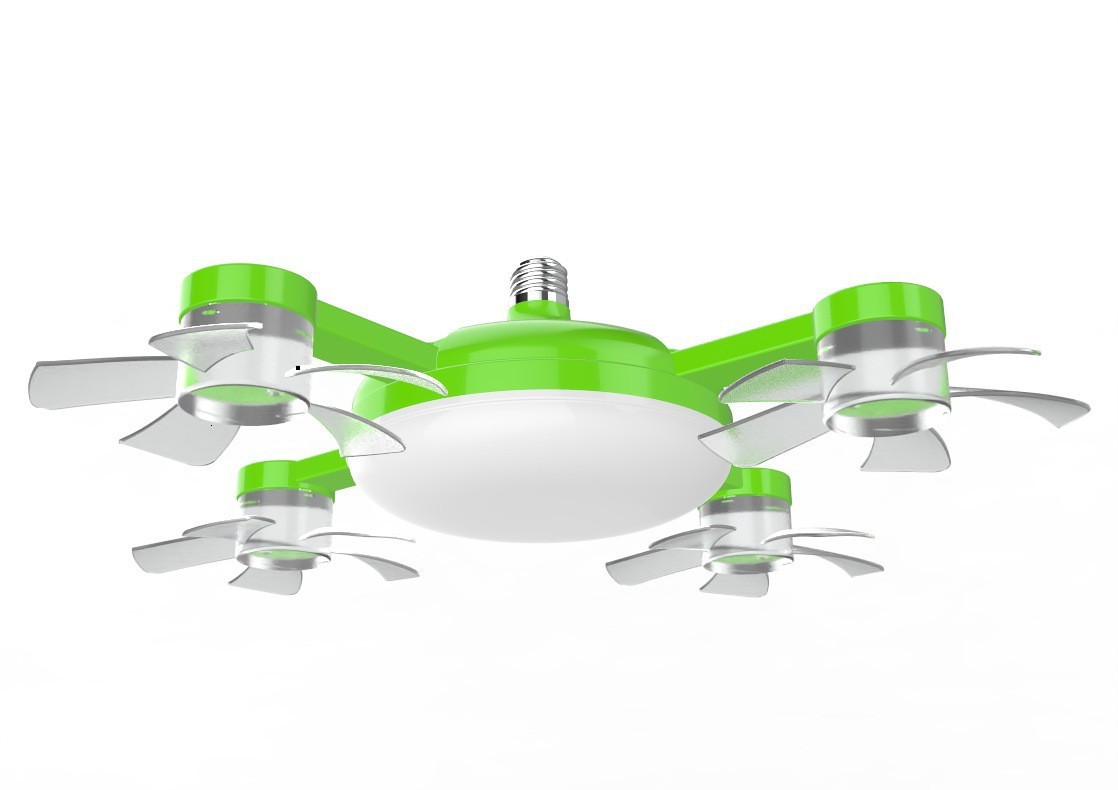 [Best-Selling in Europe and America]No-Drill No-Wiring Remote Control 2-in-1 Fan Light，Multiple modes to meet all your needs!