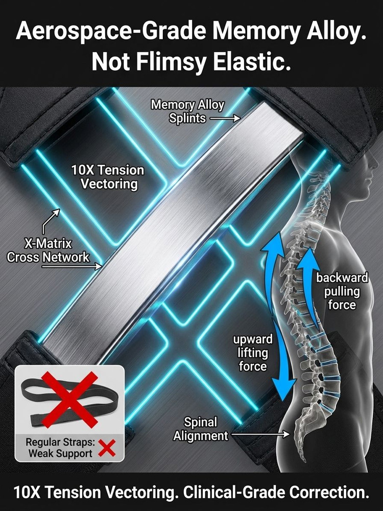 Anti hunchback correction strap✨Fix tech neck & slouching instantly! 50% OFF + 100-day risk-free trial today! 👇