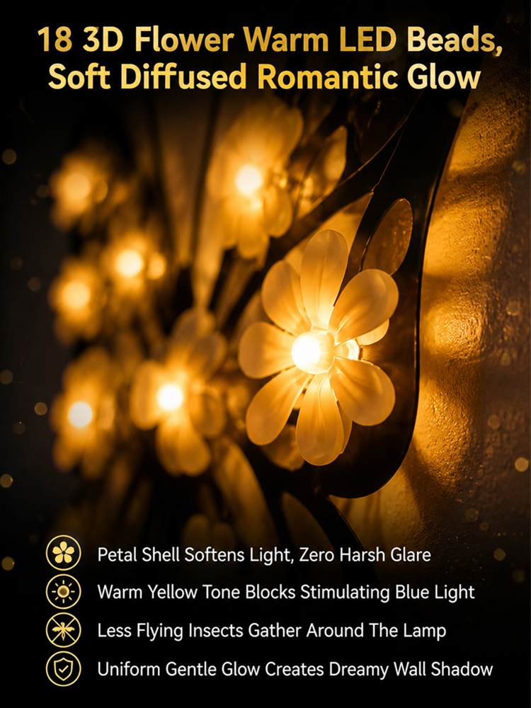 【3-second installation, zero electricity bills all year round!】Solar outdoor wall lamp butterfly lamp