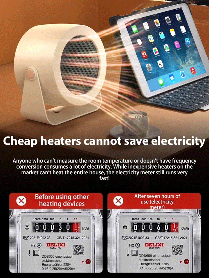 2026 New Fast-Heating Silent Fan Heater