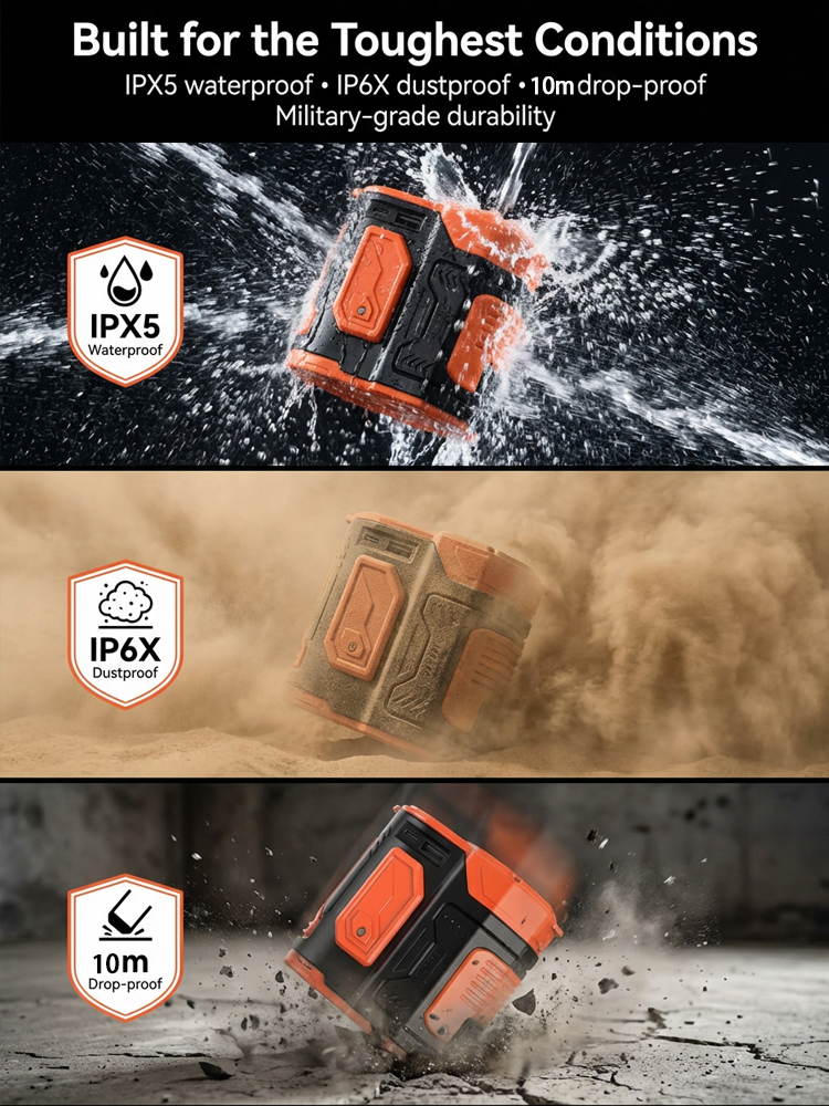 【Cooling + Power Bank + Flashlight】High-Speed Powerful Waist Clip Fan【It has been rated as the top choice for cooling down by countless workers in high-temperature environments!】