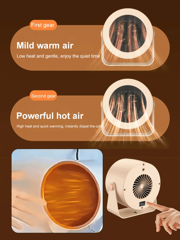 2026 New Fast-Heating Silent Fan Heater