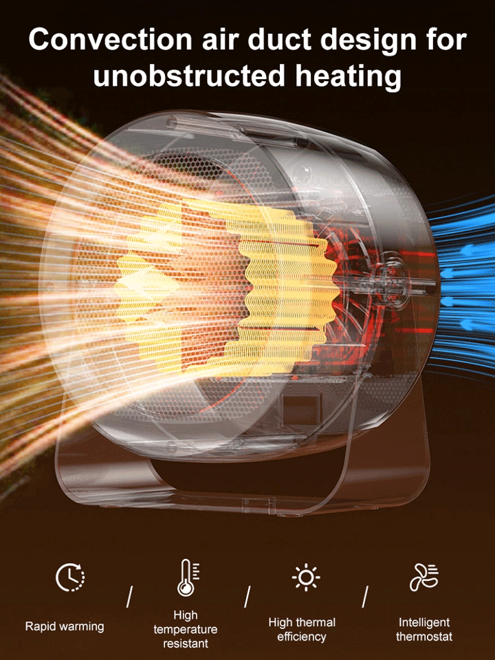 2026 New Fast-Heating Silent Fan Heater