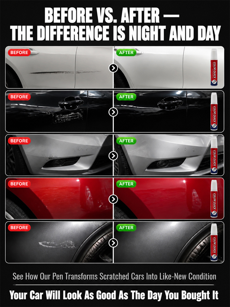 【Limited-time buy-one-get-one-free offer! Buy one, use for 1 year!】[Save Thousands on Dealership Paint Jobs] Car Scratch Repair Pen【Repairs in 1 second, dries in 3 minutes, looks brand new!】