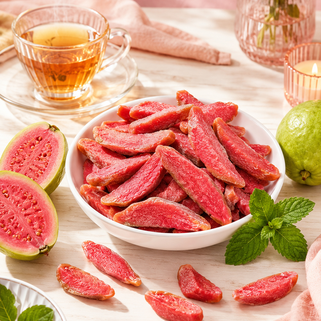 Sugar-free organic red guava chips【Made from 100% natural red guava, with multiple safety certifications, suitable for everyone!】
