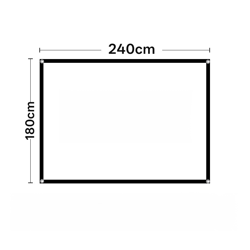 【Mobile Cinema】Seamless Floating Giant Anti-Light Projection Screen，【Enjoy high-definition movies outdoors during the day!】