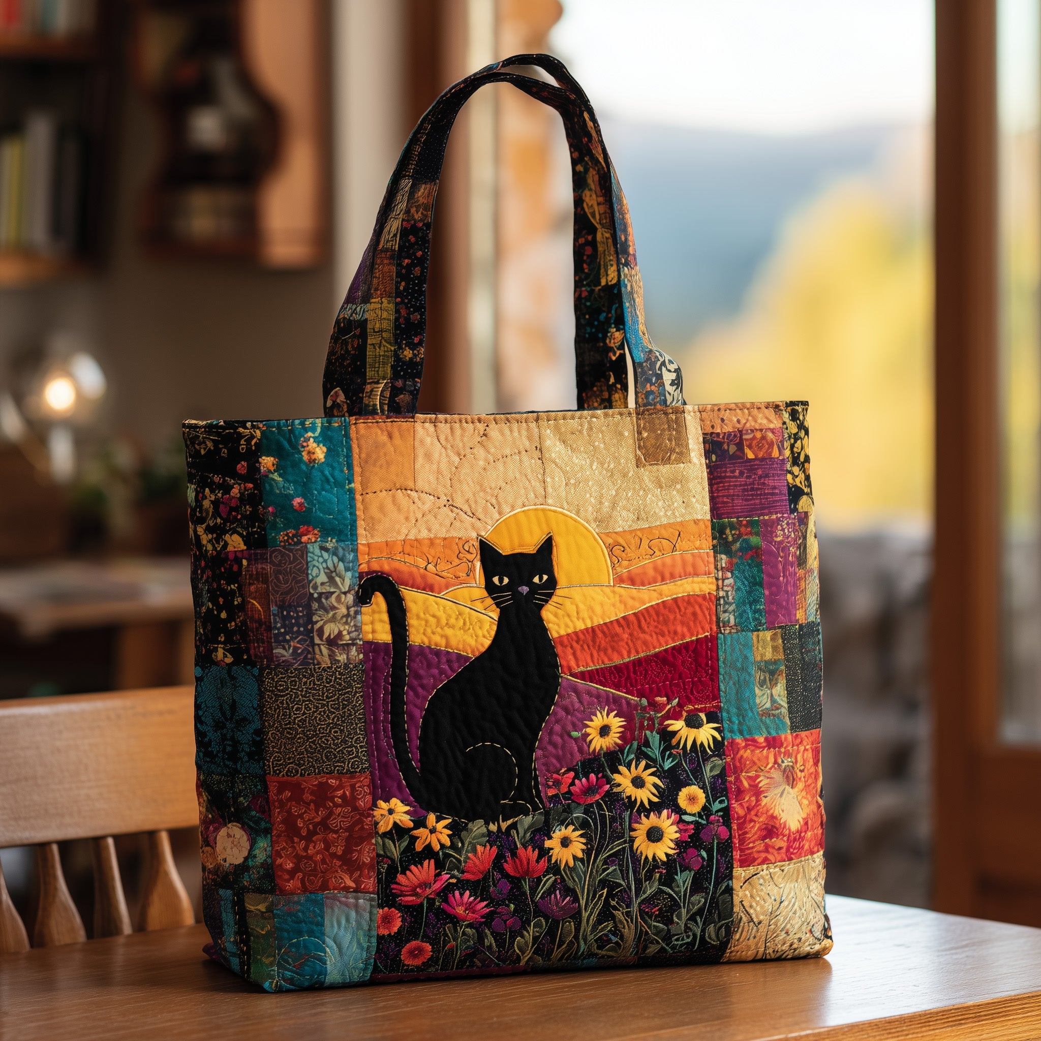 Loved Cat in Heaven Quilted Tote Bag GFTOTL4136-Mega-Craft