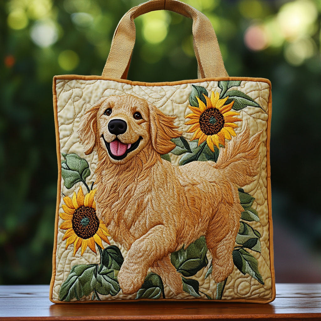 Golden Shine CW3009013CL Quilted Tote Bag-Mega-Craft