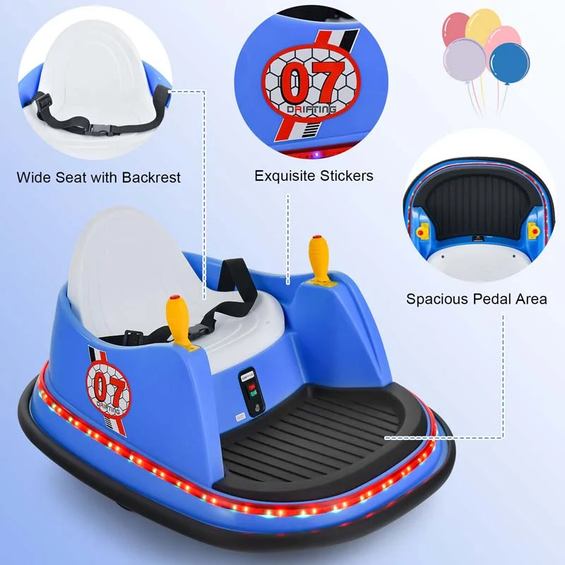 Eletriclife 12V Battery Powered Bumping Car with Remote Control