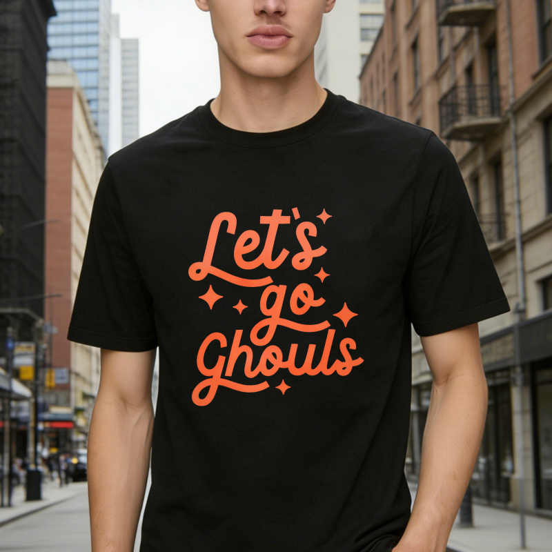 Lets Go Ghouls Halloween Funny Quote Unisex Classic T-shirt