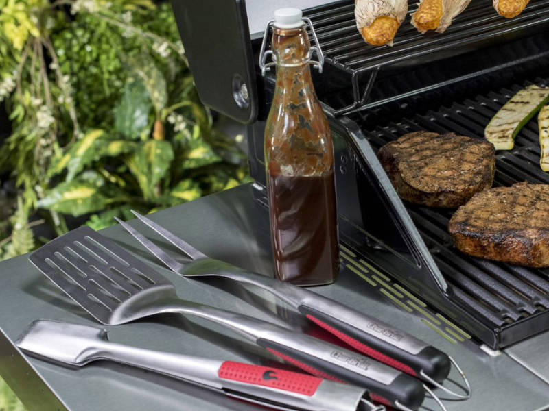 Comfort-Grip 3-teil. Grillbesteck