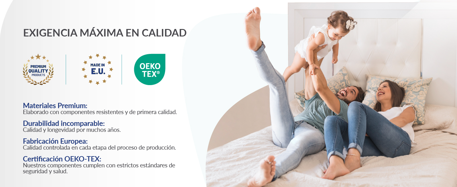El texto dice «EJERCICIOS MAÑANA EN CALIDAD». Escena interior que muestra ejercicio o actividad de fisioterapia.