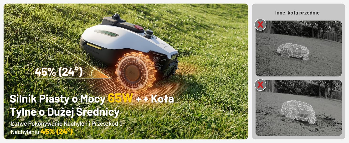 Tekst brzmi „40% (2/5) Mary Simona Pearce'a [tekst kontynuuje] Type &amp; Dursi Seeding”. Zautomatyzowana kosiarka do trawy z wyświetlanym panelem porównywania produktów lub specyfikacji.