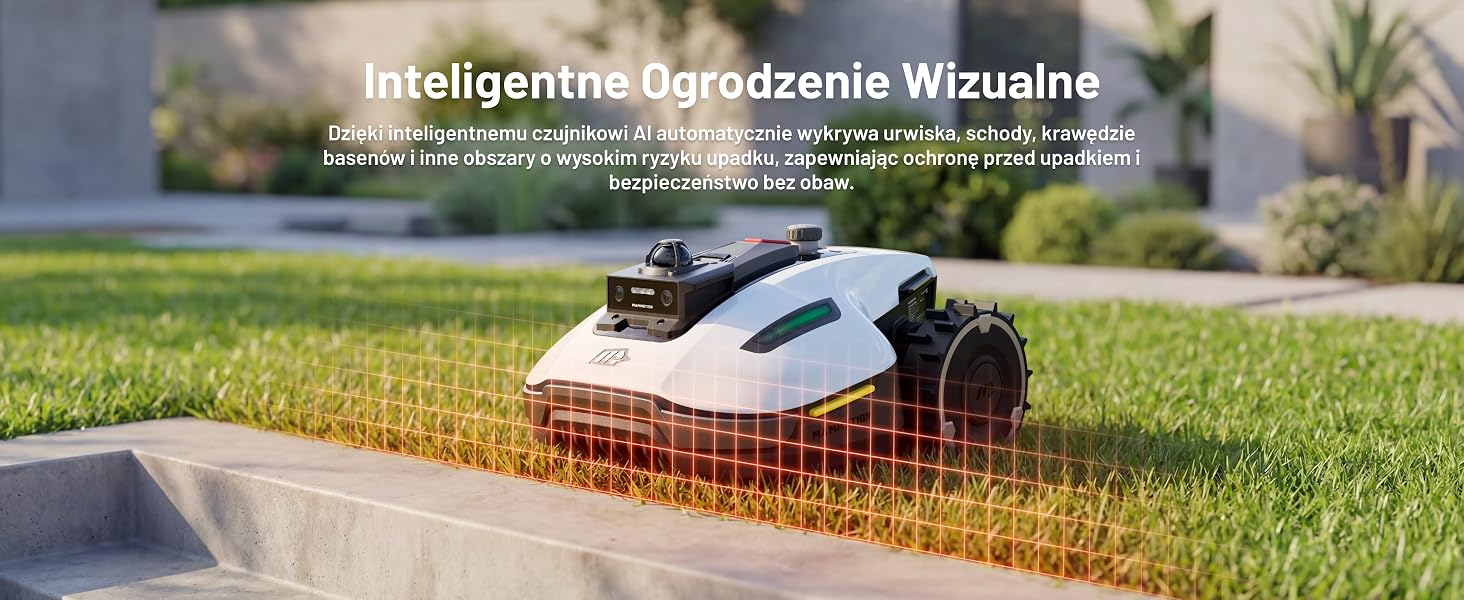 Tekst brzmi „Zastosowanie w ochronie Warzyw' z napisem poniżej. Widok górny sprzętu rolniczego na polu trawiastym z rzędami upraw.