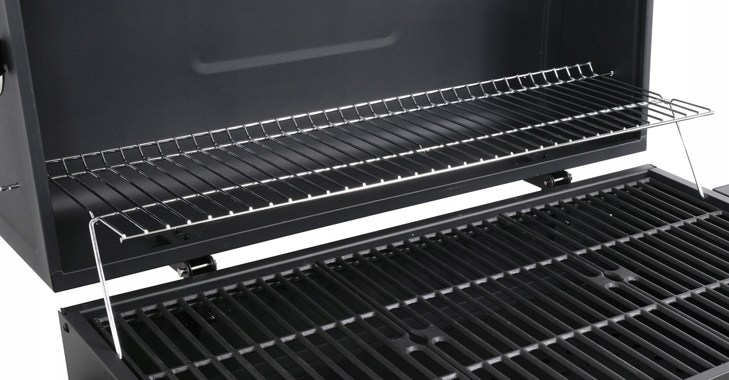 DUŻY GRILL WĘGLOWY XXL REGULOWANY ŻELIWNY RUSZT 78x42,5mm 3 PÓŁKI LUND Typ przenośny