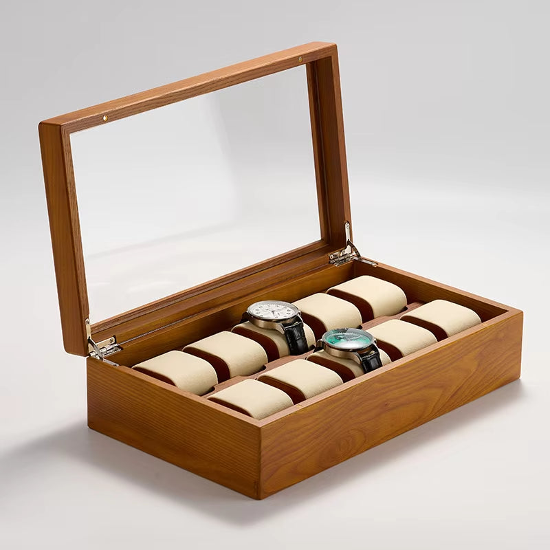 Glossy Wooden Display Case – Elegant Collectible & Keepsake Organizer