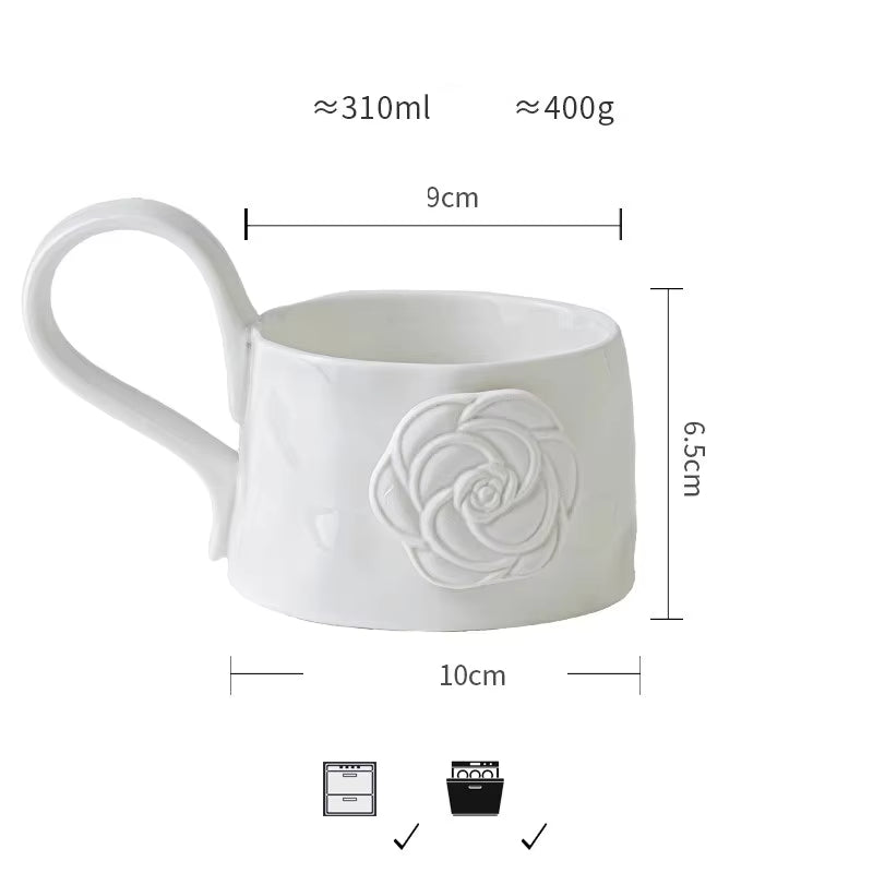 Sunrise Ceramic Bowl Mug – Unique Wide Coffee Cup with Artistic Style