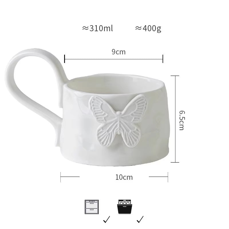 Sunrise Ceramic Bowl Mug – Unique Wide Coffee Cup with Artistic Style