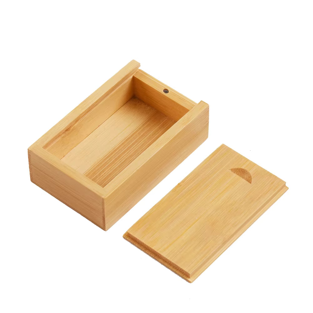 Wooden Slide-Top Keepsake Box – Compact Memory & Trinket Storage