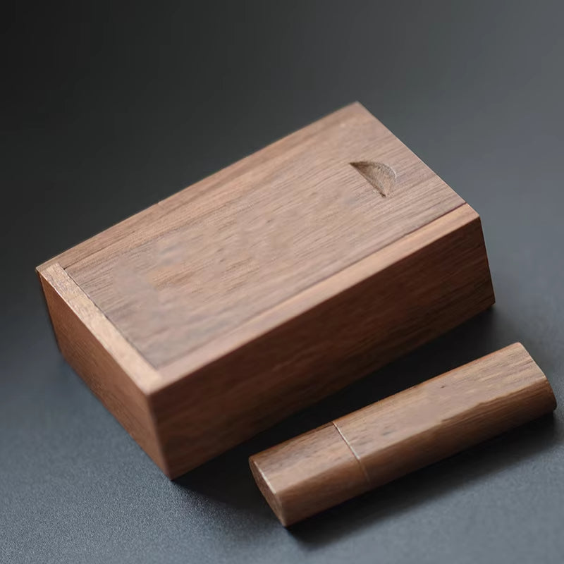 Wooden Slide-Top Keepsake Box – Compact Memory & Trinket Storage