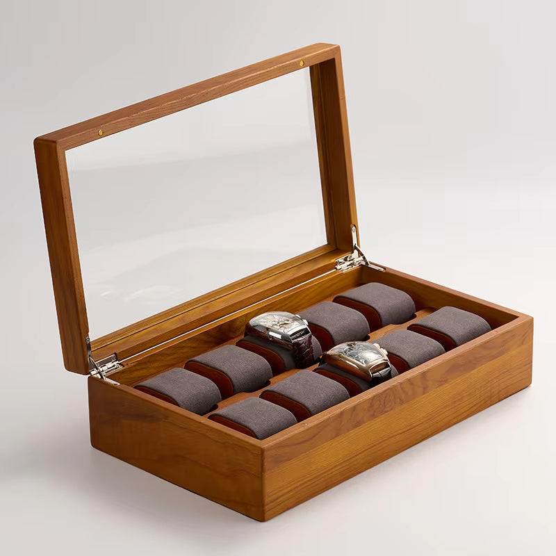 Glossy Wooden Display Case – Elegant Collectible & Keepsake Organizer