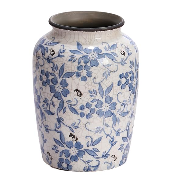Vintage Blue & White Porcelain Vase – Timeless Classic Home Accent