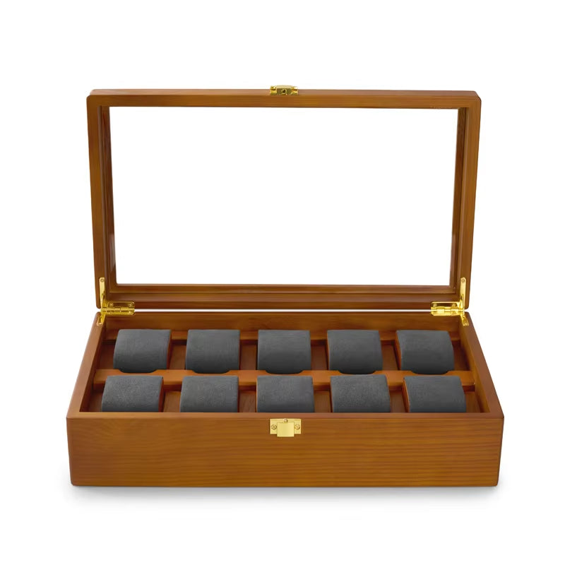 Glossy Wooden Display Case – Elegant Collectible & Keepsake Organizer