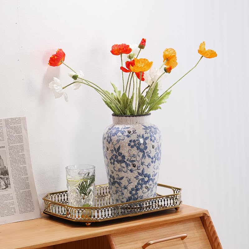 Vintage Blue & White Porcelain Vase – Timeless Classic Home Accent