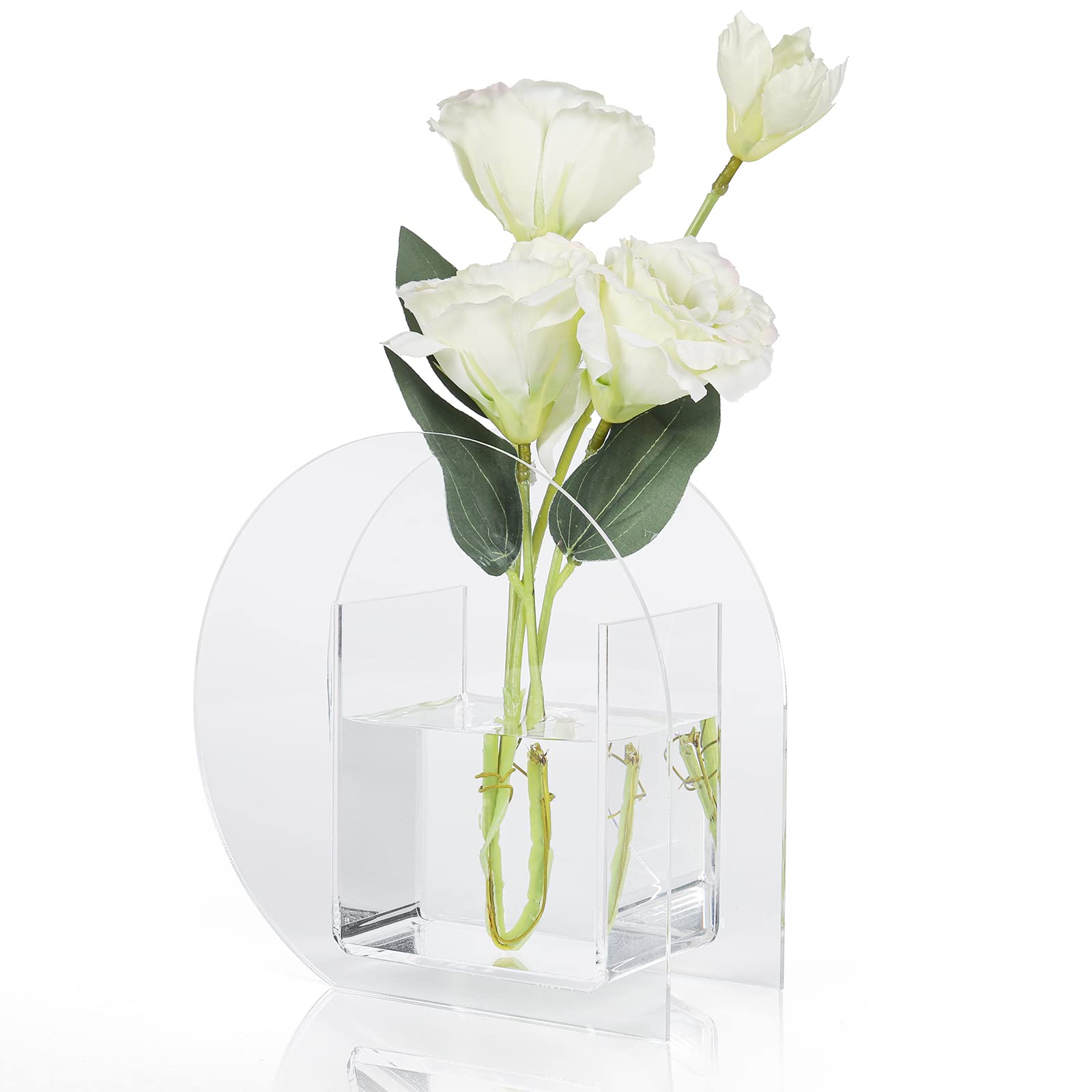 Iridescent Water Drop Vase – Modern Acrylic Art Decor