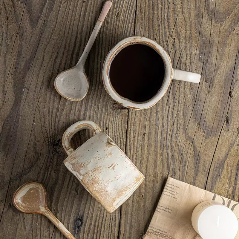 Japanese Ceramic Couple Mugs – Matching Coffee Cups for Two