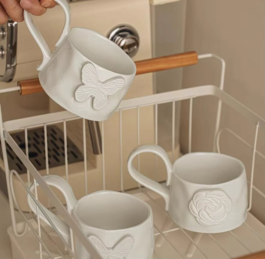 Sunrise Ceramic Bowl Mug – Unique Wide Coffee Cup with Artistic Style