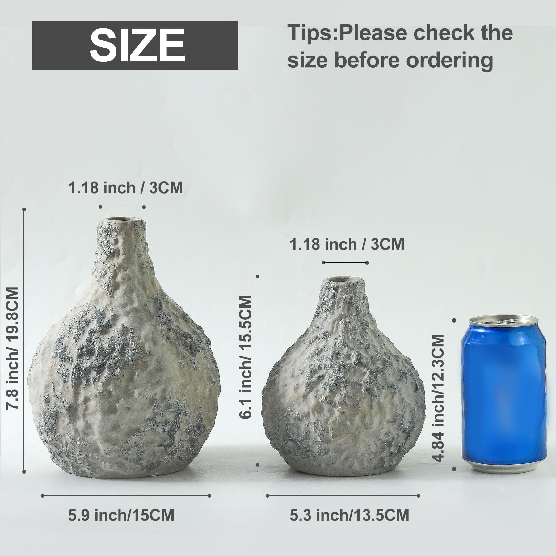 Matte Ceramic Boho Vases – Minimalist Textured Home Decor