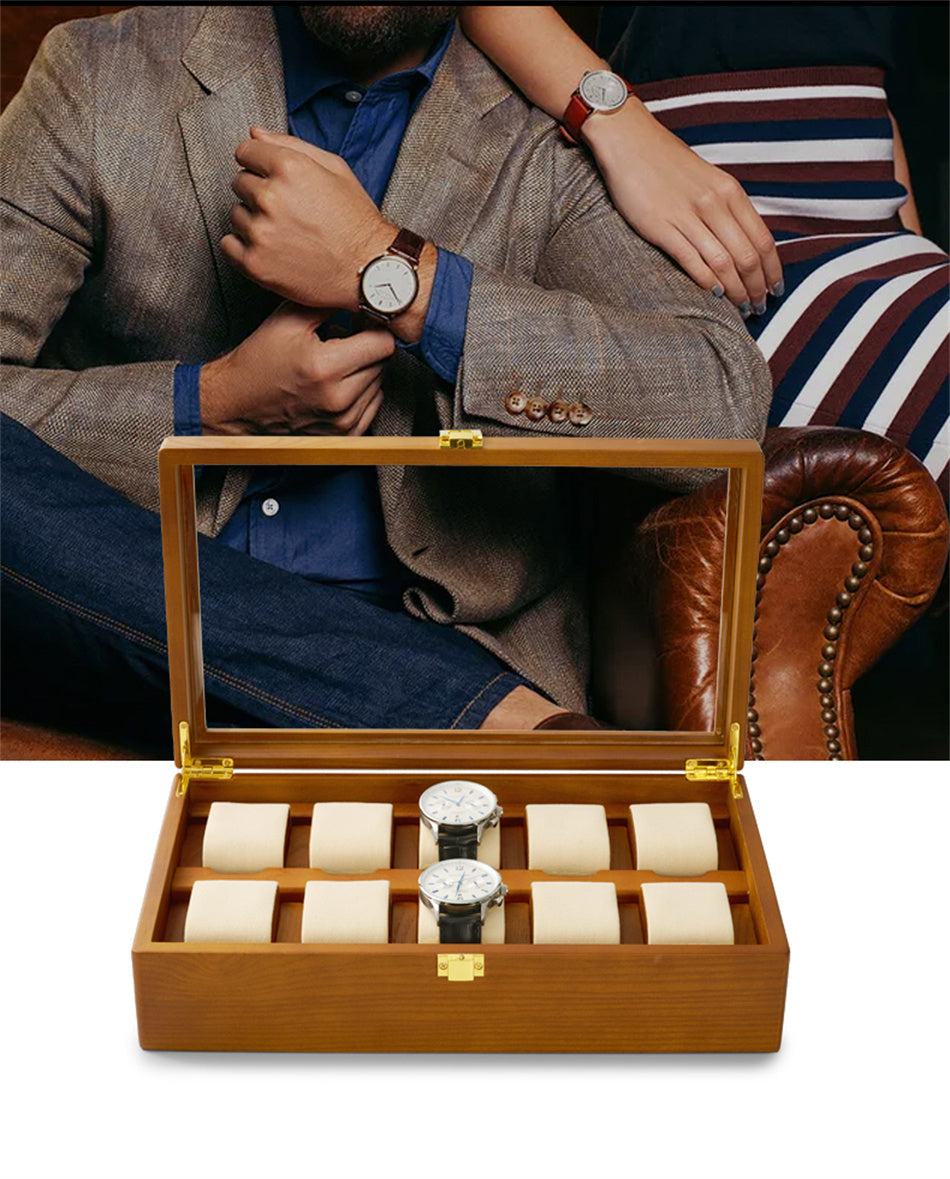 Glossy Wooden Display Case – Elegant Collectible & Keepsake Organizer