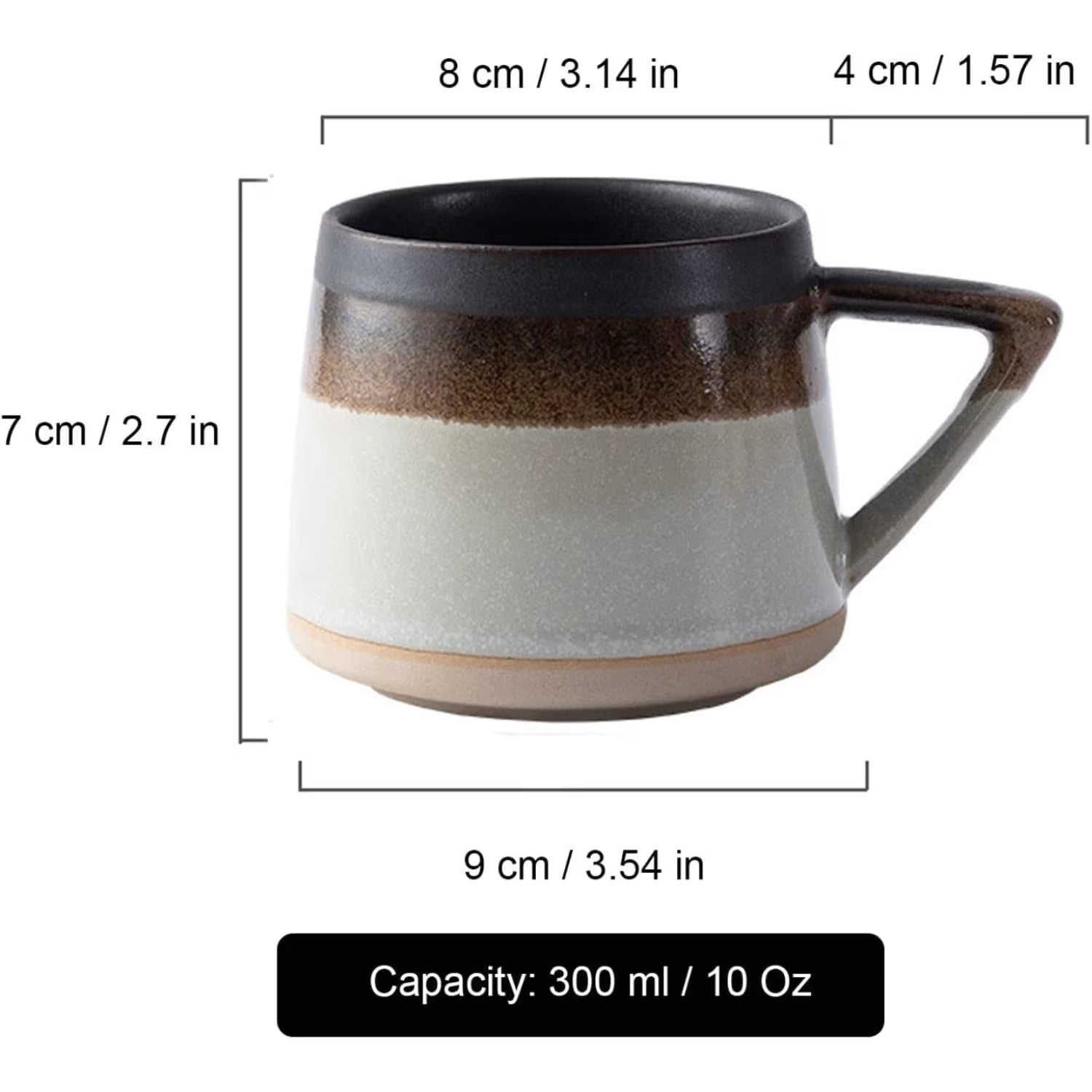 Galaxy Ceramic Mug & Rotating Saucer Set – Unique Cosmic Coffee Cup