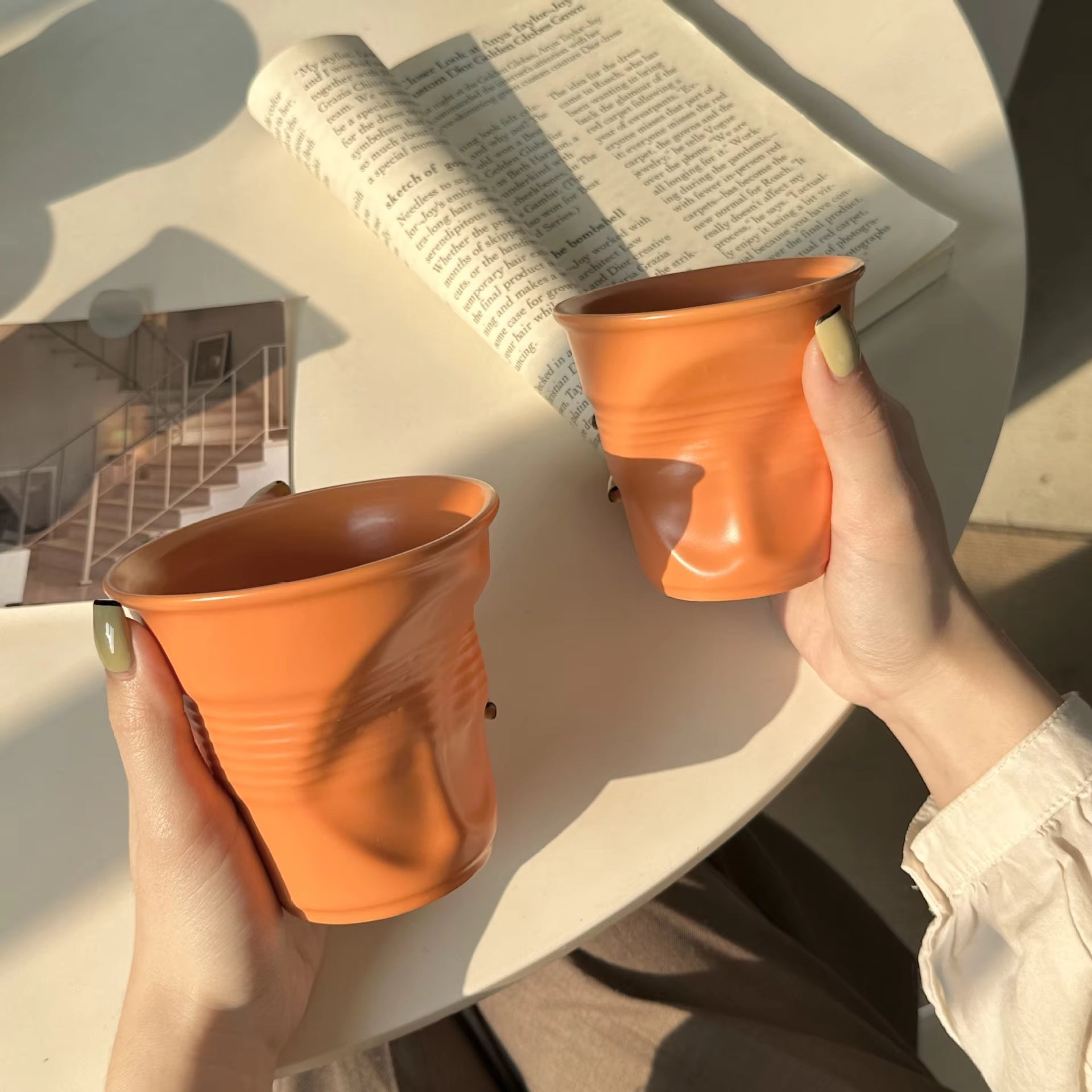 Minimalist Hand-Thrown Ceramic Mug – Modern Handmade Pottery Cup