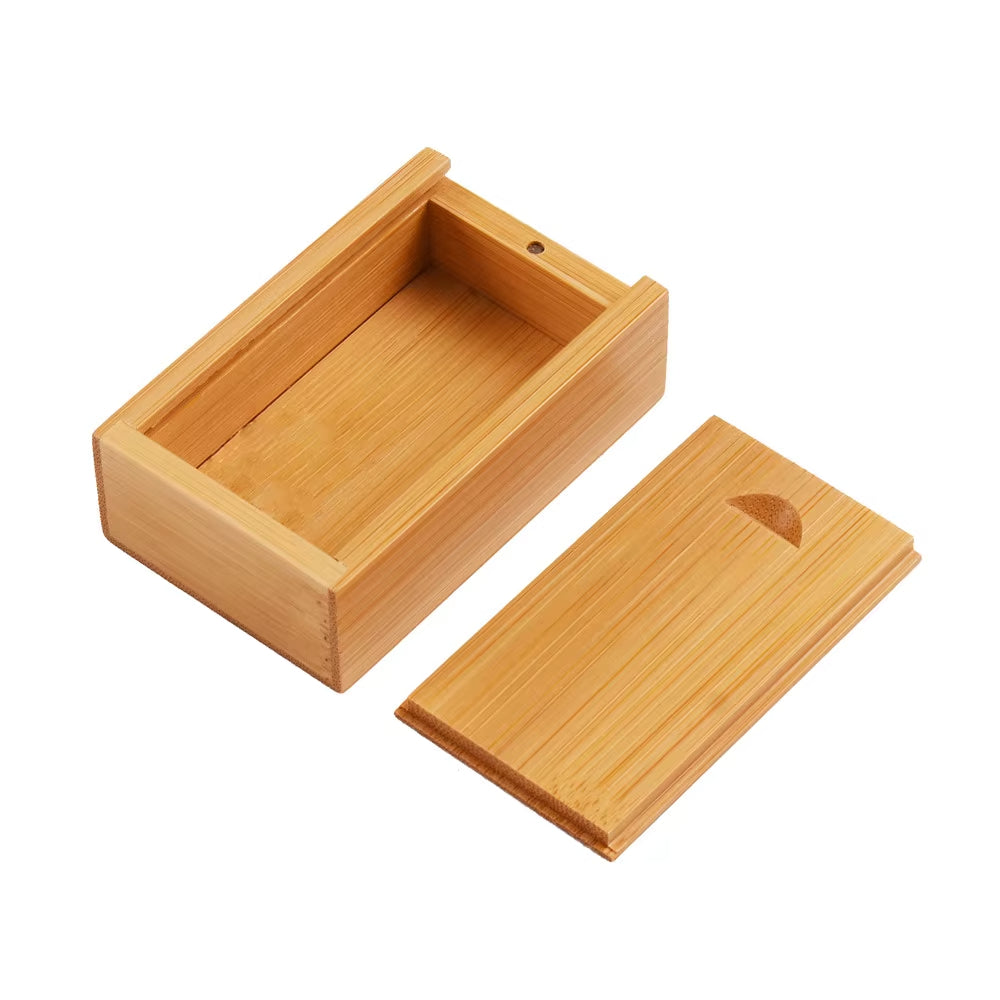 Wooden Slide-Top Keepsake Box – Compact Memory & Trinket Storage