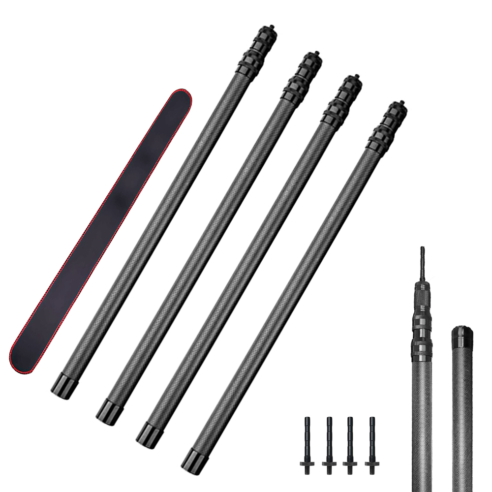 4-Pack Telescoping Carbon Fiber Tarp Poles