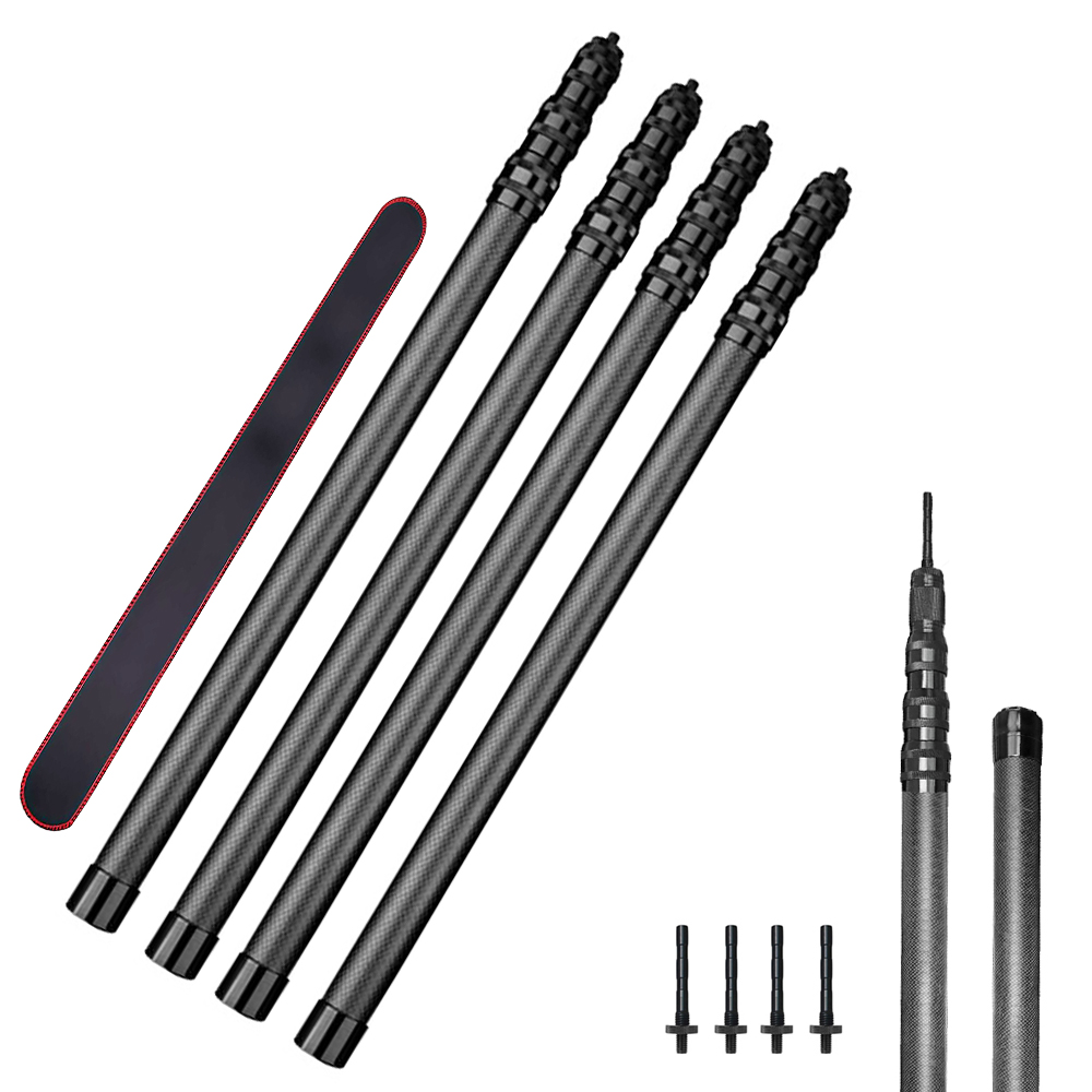 4-Pack Telescoping Carbon Fiber Tarp Poles