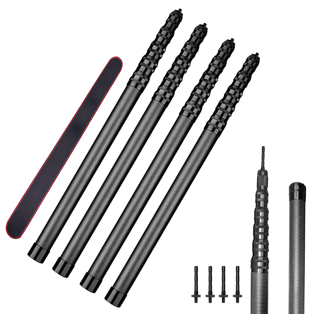4-Pack Telescoping Carbon Fiber Tarp Poles