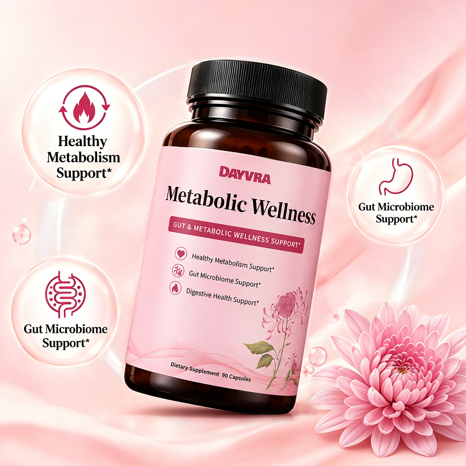 DAYVRA Metabolic Wellness | Gut & Metabolic Support – 90 Capsules