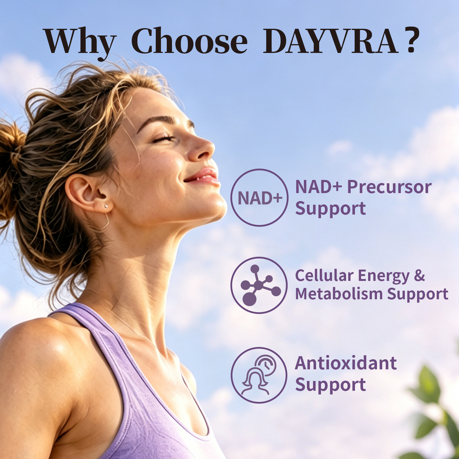 DAYVRA Cellular Glow | NMN & Resveratrol – 60 Capsules
