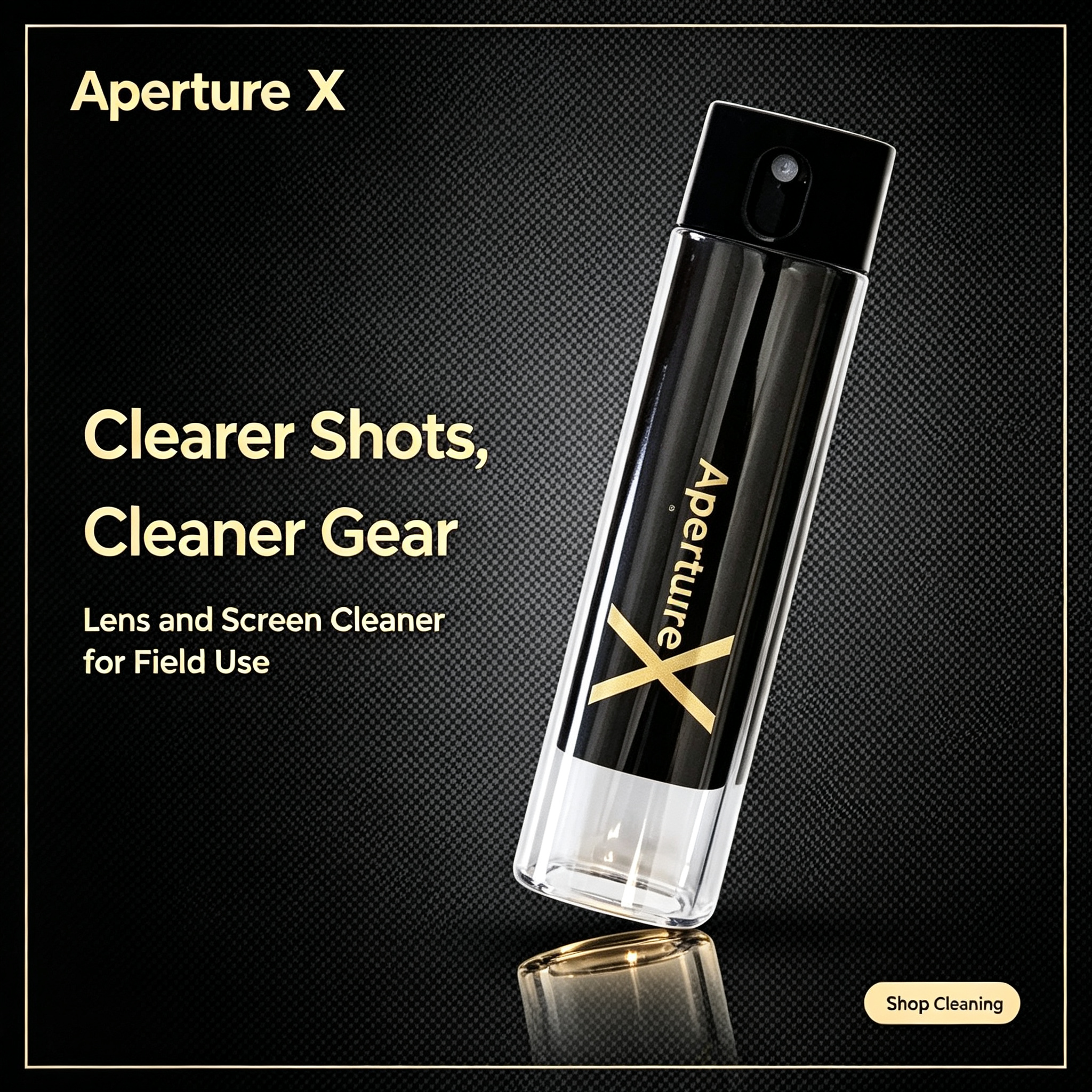 ApertureX Lens & Screen Cleaner Kit | Professional Cleaning Spray for Photographers
