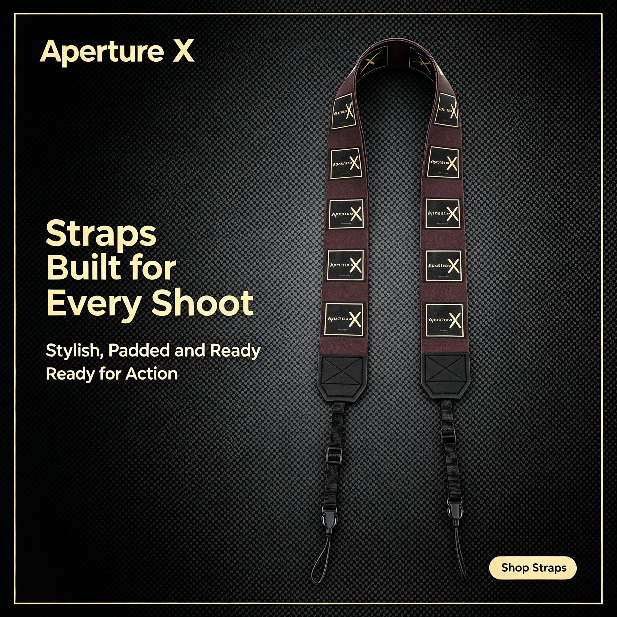 ApertureX Printed Camera Shoulder Strap, Comfort Padded Camera Sling Strap