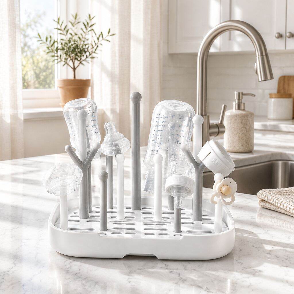 Multifunctional Baby Bottle Drying and Storage Rack