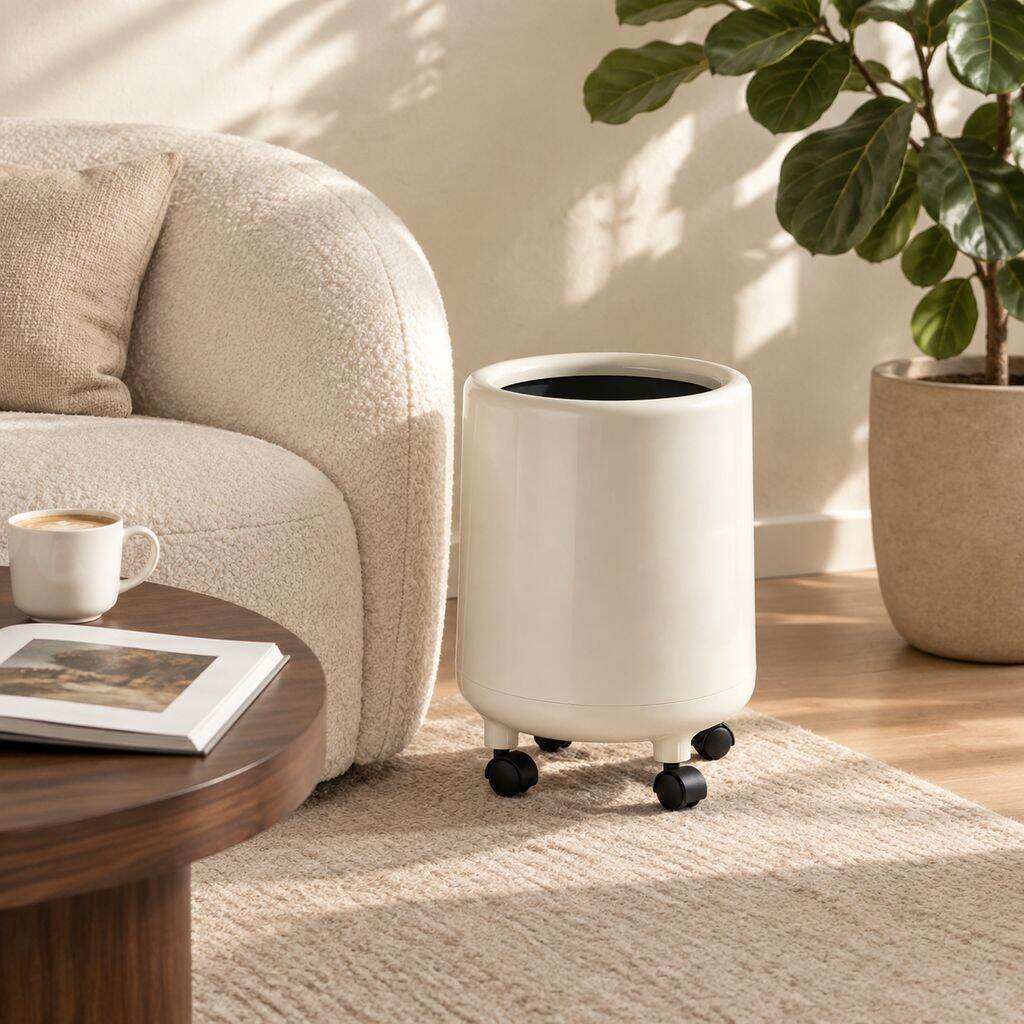 Large-Capacity Mobile Trash Can for Home Living Rooms and Bedrooms