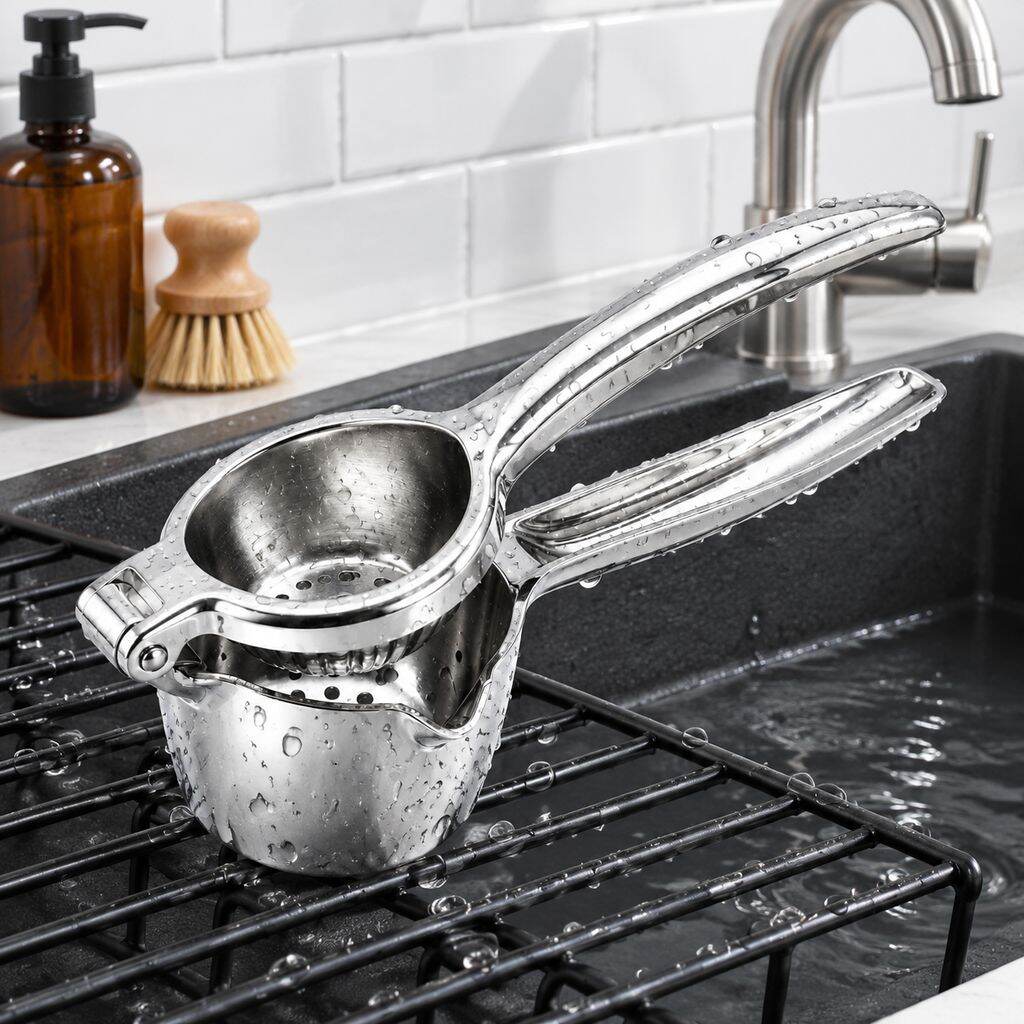 Stainless steel manual juicer