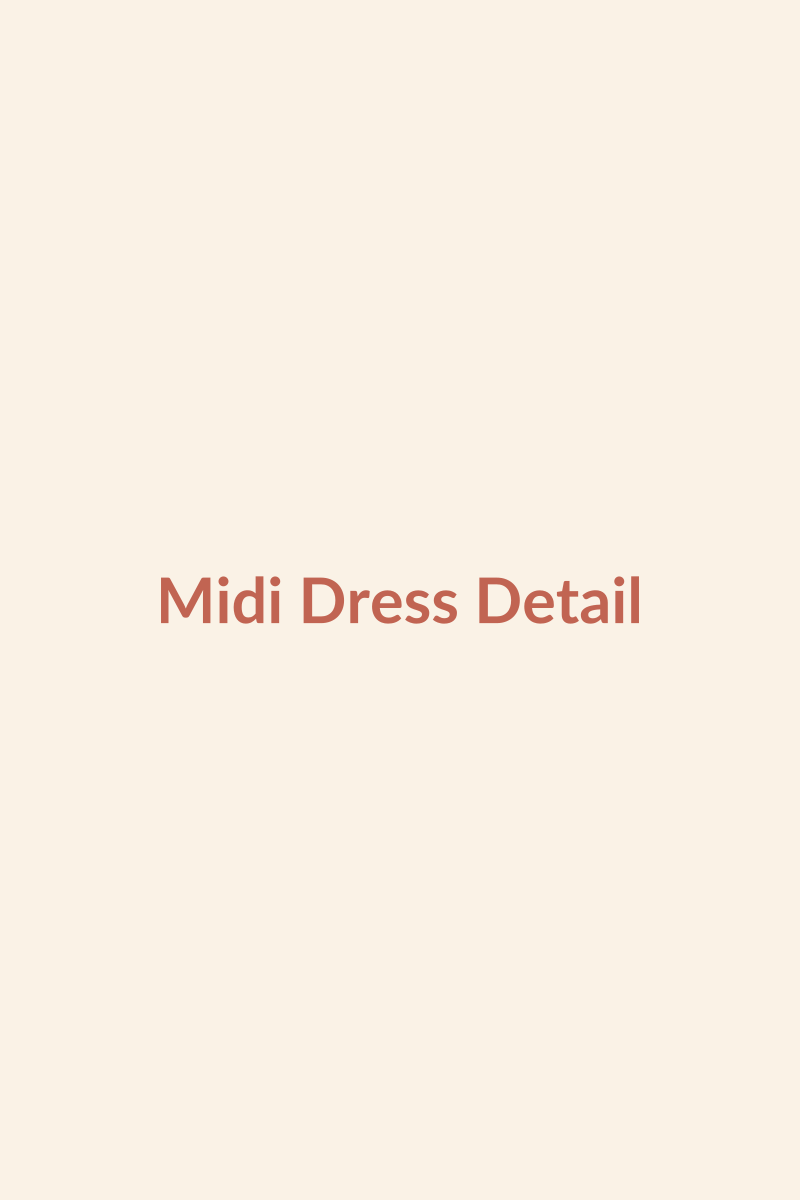 Cotton-Linen Midi Dress detail