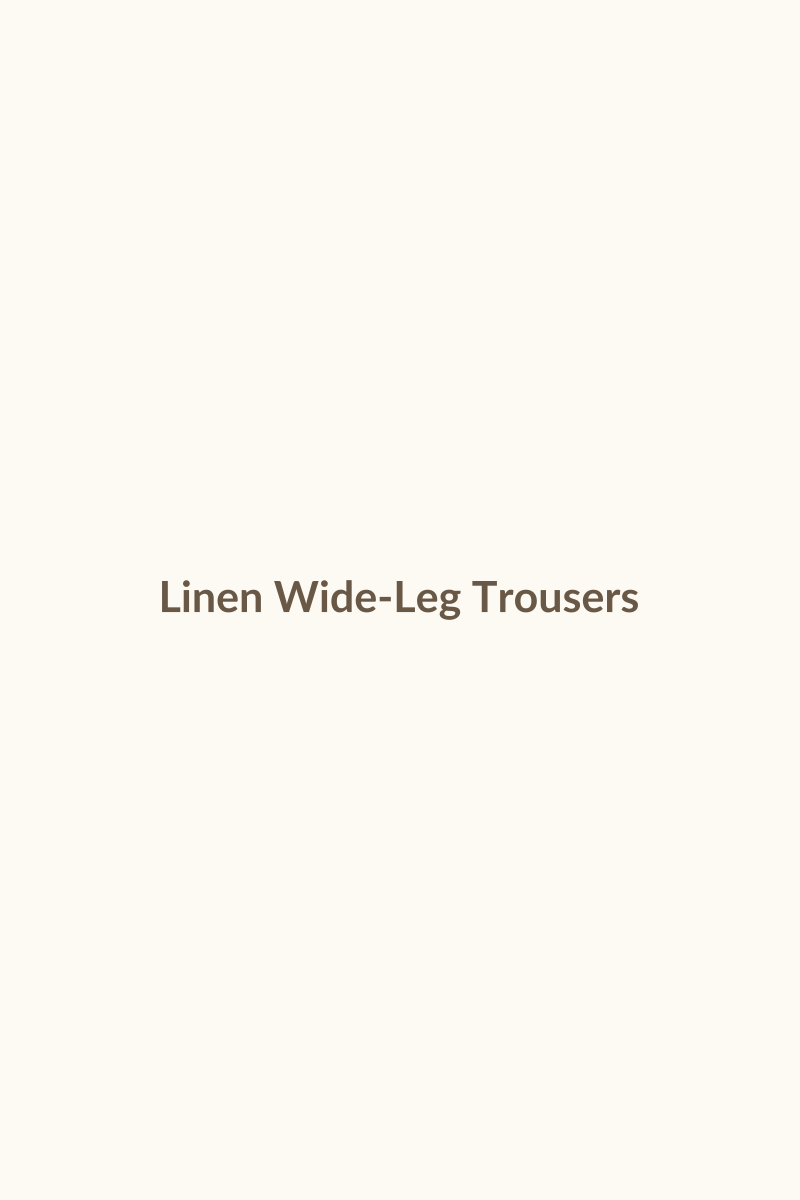 Linen Wide-Leg Trousers